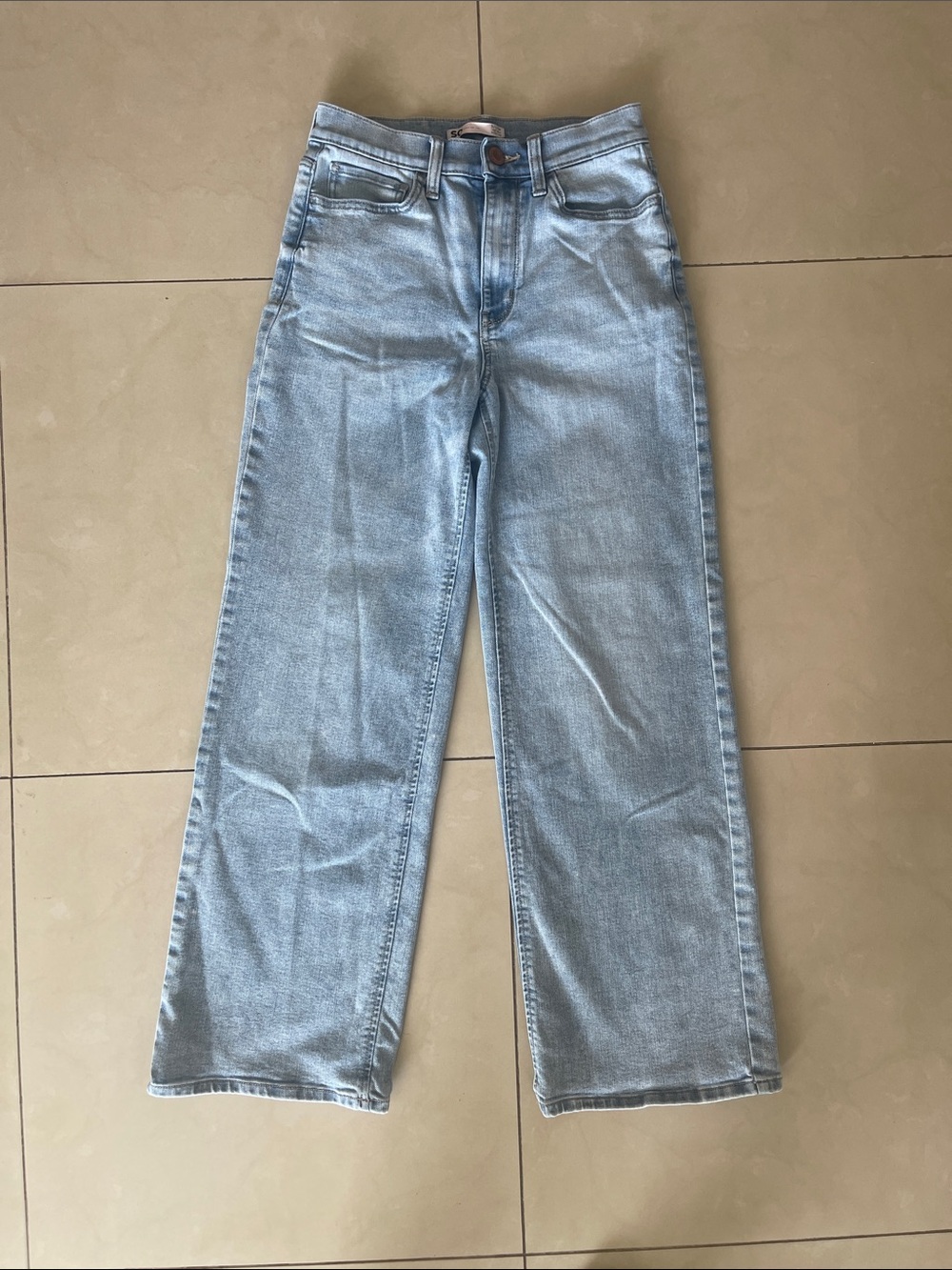 SO Light Blue Wide Leg High-Rise Jeans